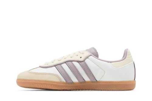 adidas Samba OG Cream White Preloved Fig (Women's) női alacsony szárú utcai sneaker krémfehér
