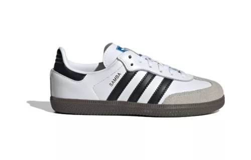 Samba OG K 'White Black Gum' alacsony szárú sneaker – termékfotó, oldalnézet