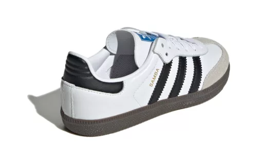 Samba OG K 'White Black Gum' alacsony szárú sneaker – termékfotó, oldalnézet