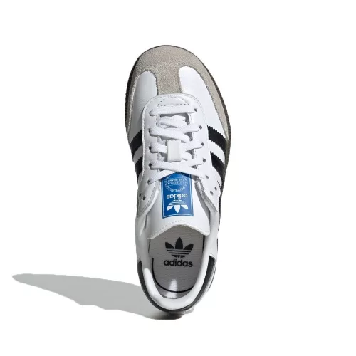 Samba OG K 'White Black Gum' alacsony szárú sneaker – termékfotó, oldalnézet