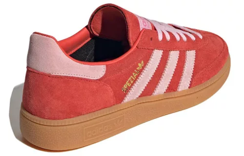 adidas Handball Spezial Bright Red Clear Pink (Women's) alacsony szárú sneaker – termékfotó, oldalnézet