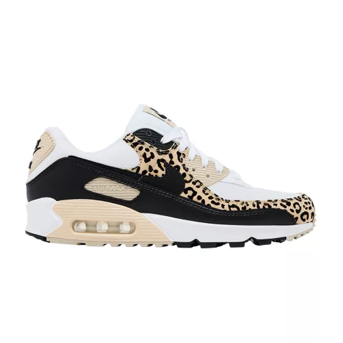 Nike Air Max 90 Leopard Sanddrift Black (Women's) alacsony szárú sneaker – termékfotó, oldalnézet