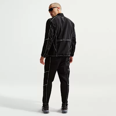 Nike Men's Dri-Fit Retro Running Track Jacket Black – termékfotó, oldalnézet