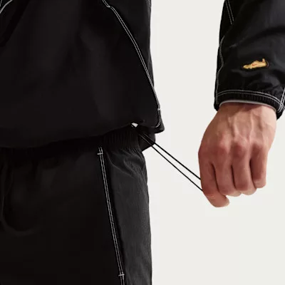 Nike Men's Dri-Fit Retro Running Track Jacket Black – termékfotó, oldalnézet