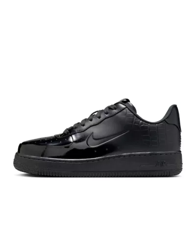 Nike Air Force 1 Low Made in Italy Black (Women's) alacsony szárú sneaker – termékfotó, oldalnézet