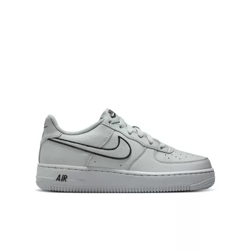Nike Air Force 1 Light Smoke Grey Black (GS) alacsony szárú sneaker – termékfotó, oldalnézet