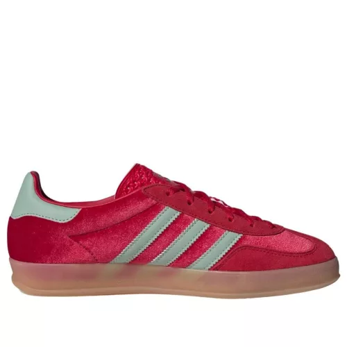 adidas Gazelle Indoor Better Scarlet Hazy Green (Women's) alacsony szárú sneaker – termékfotó, oldalnézet