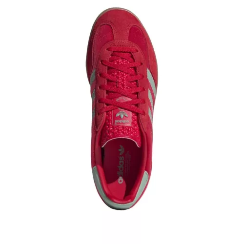 adidas Gazelle Indoor Better Scarlet Hazy Green (Women's) alacsony szárú sneaker – termékfotó, oldalnézet