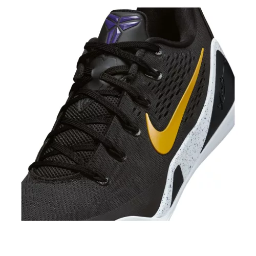 Nike Kobe 9 EM Low Protro TB Black University Gold alacsony szárú sneaker – termékfotó, oldalnézet