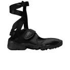 Nike Air Rift Triple Black Satin (Women's) alacsony szárú sneaker – termékfotó, oldalnézet