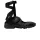 Nike Air Rift Triple Black Satin (Women's) alacsony szárú sneaker – termékfotó, oldalnézet