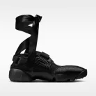 Nike Air Rift Triple Black Satin (Women's) alacsony szárú sneaker – termékfotó, oldalnézet