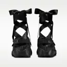 Nike Air Rift Triple Black Satin (Women's) alacsony szárú sneaker – termékfotó, oldalnézet