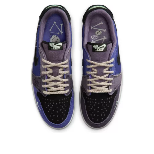 Jordan 1 Retro Low OG Zion Williamson Voodoo Alternate alacsony szárú sneaker – termékfotó, oldalnézet
