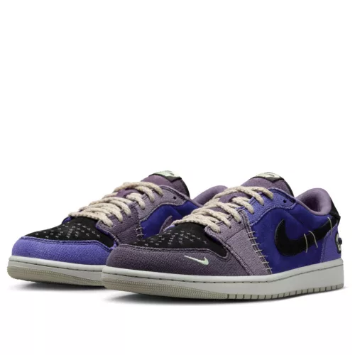 Jordan 1 Retro Low OG Zion Williamson Voodoo Alternate alacsony szárú sneaker – termékfotó, oldalnézet