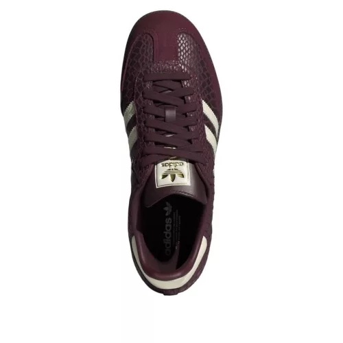 adidas Samba OG Snakeskin Maroon Cream White (Women's) alacsony szárú sneaker – termékfotó, oldalnézet