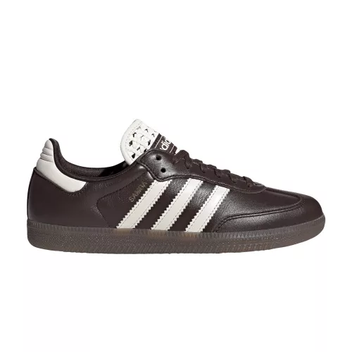 adidas Samba OG Basketweave Tongue Aurora Coffee Off White (Women's) női alacsony szárú utcai sneaker barna