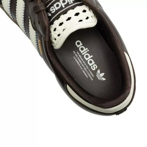 adidas Samba OG Basketweave Tongue Aurora Coffee Off White (Women's) női alacsony szárú utcai sneaker barna