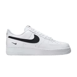 Nike Air Force 1 Low SE Nylon Swoosh White Black alacsony szárú sneaker – termékfotó, oldalnézet