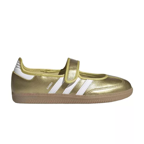 adidas Samba Jane Gold Metallic White (Women's) alacsony szárú sneaker – termékfotó, oldalnézet