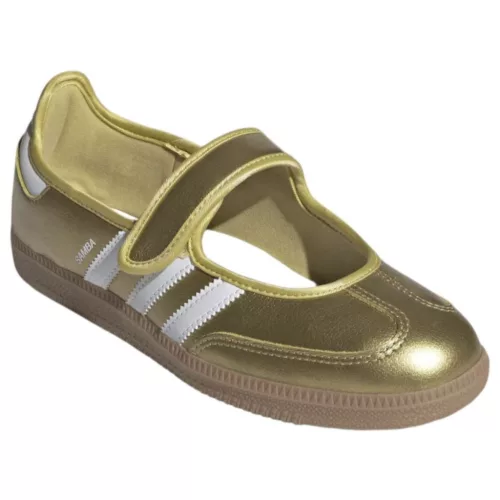 adidas Samba Jane Gold Metallic White (Women's) alacsony szárú sneaker – termékfotó, oldalnézet