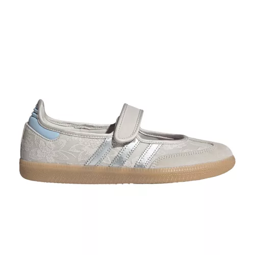 adidas Samba Jane Liberty London Chalk Pearl Silver (Women's) alacsony szárú sneaker – termékfotó, oldalnézet