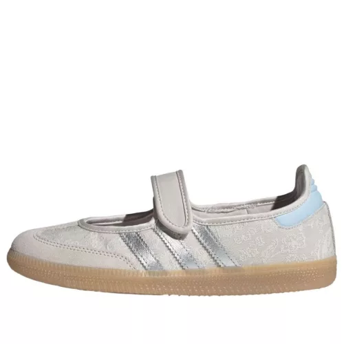 adidas Samba Jane Liberty London Chalk Pearl Silver (Women's) alacsony szárú sneaker – termékfotó, oldalnézet