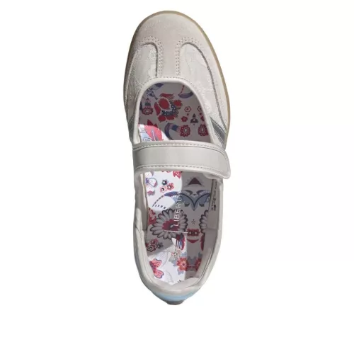 adidas Samba Jane Liberty London Chalk Pearl Silver (Women's) alacsony szárú sneaker – termékfotó, oldalnézet