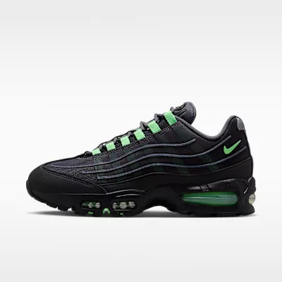 Nike Air Max 95 Big Bubble Iron Grey Illusion Green alacsony szárú sneaker – termékfotó, oldalnézet