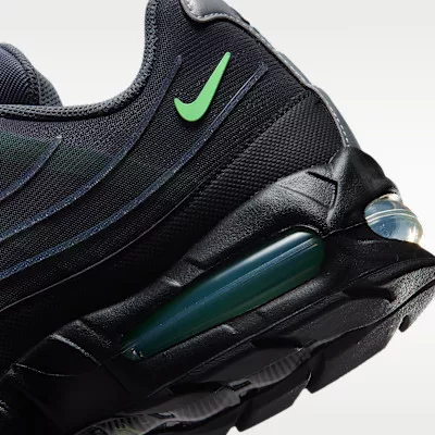 Nike Air Max 95 Big Bubble Iron Grey Illusion Green alacsony szárú sneaker – termékfotó, oldalnézet