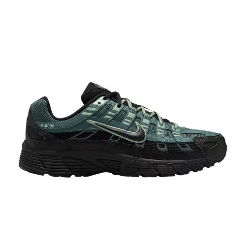 Nike P-6000 Black Mineral Slate férfi alacsony szárú utcai sneaker fekete