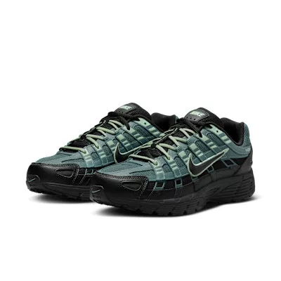 Nike P-6000 Black Mineral Slate férfi alacsony szárú utcai sneaker fekete