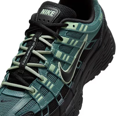 Nike P-6000 Black Mineral Slate férfi alacsony szárú utcai sneaker fekete
