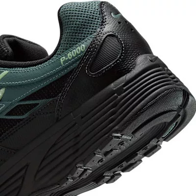 Nike P-6000 Black Mineral Slate férfi alacsony szárú utcai sneaker fekete