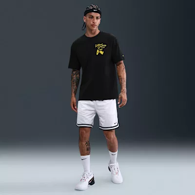 LeBron "Uncharted" Men's Max90 Basketball T-Shirt Black – termékfotó, oldalnézet