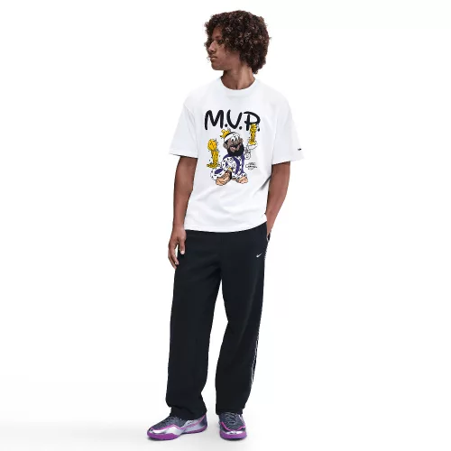 LeBron 'Bubble Boy' Men's Basketball T-Shirt White – termékfotó, oldalnézet