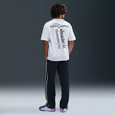 LeBron 'Bubble Boy' Men's Basketball T-Shirt White – termékfotó, oldalnézet