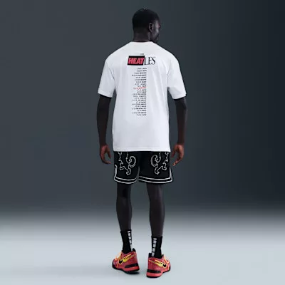 LeBron 'Heat Wave' Men's Basketball T-shirt White – termékfotó, oldalnézet