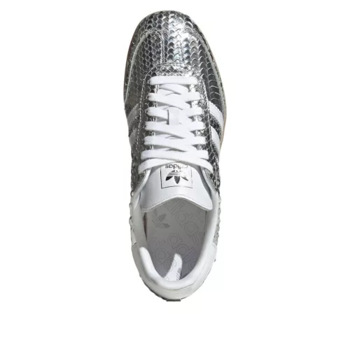adidas Samba Patent Snakeskin Silver Metallic (Women's) alacsony szárú sneaker – termékfotó, oldalnézet