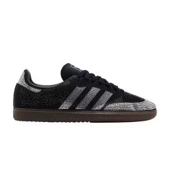 adidas Samba OG Rhinestone Black Silver (Women's) alacsony szárú sneaker – termékfotó, oldalnézet