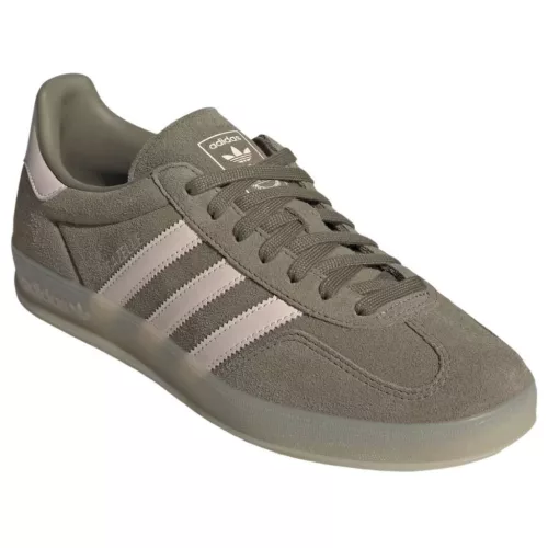 adidas Gazelle Indoor Olive Strata Wonder Quartz alacsony szárú sneaker – termékfotó, oldalnézet
