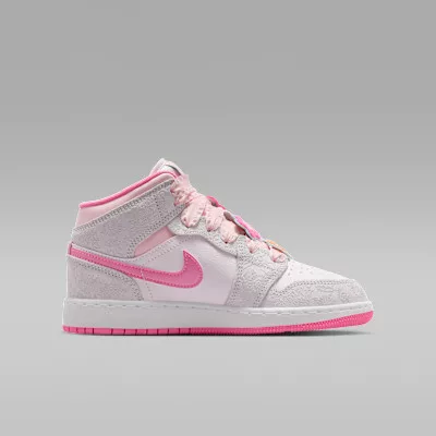 Jordan 1 Mid ALT SE Spring Flowers (GS) közepes szárú sneaker – termékfotó, oldalnézet