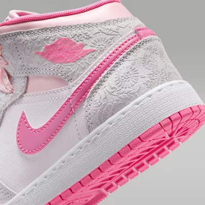 Jordan 1 Mid ALT SE Spring Flowers (GS) közepes szárú sneaker – termékfotó, oldalnézet
