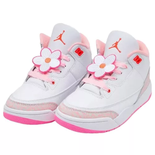 Jordan 3 Retro Spring Flowers (GS) alacsony szárú sneaker – termékfotó, oldalnézet