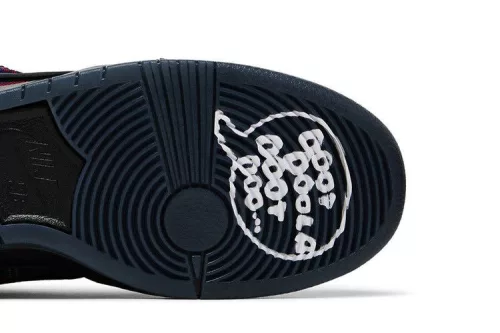 Nike SB Dunk Low Nardwuar férfi alacsony szárú utcai sneaker piros fekete sárga kék