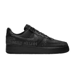 Nike Air Force 1 Low World Tour Black alacsony szárú sneaker – termékfotó, oldalnézet