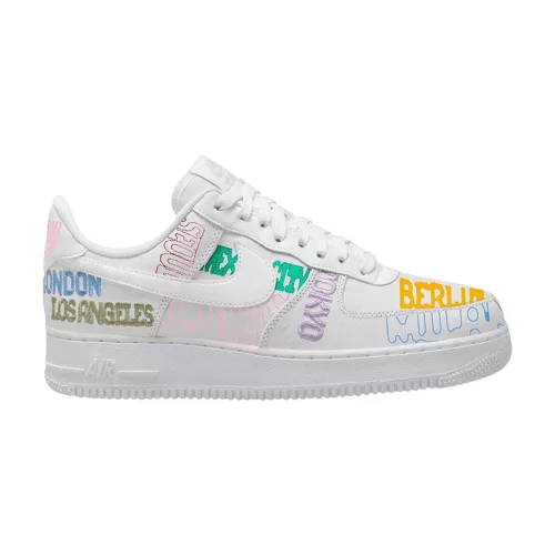Nike Air Force 1 Low World Tour White alacsony szárú sneaker – termékfotó, oldalnézet