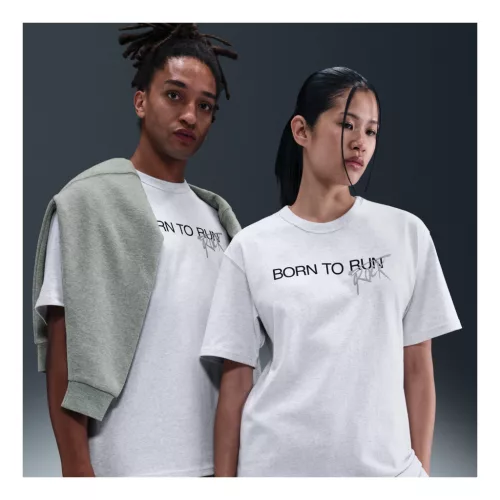 Nike x Stranger Things Men's T-Shirt Birch Heather – termékfotó, oldalnézet