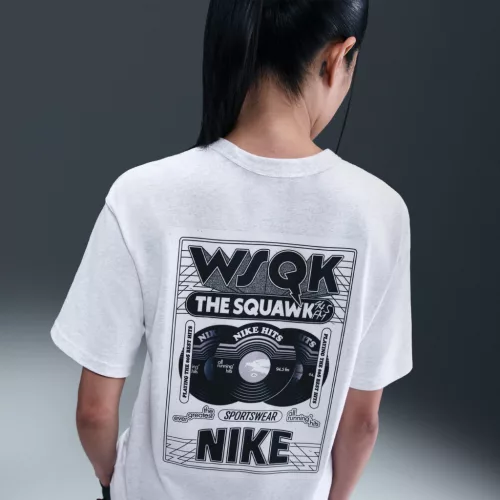 Nike x Stranger Things Men's T-Shirt Birch Heather – termékfotó, oldalnézet