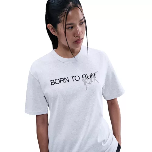 Nike x Stranger Things Men's T-Shirt Birch Heather – termékfotó, oldalnézet